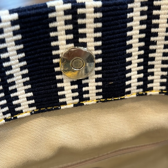 NWOT Tory Burch Center Stripe Ella Tote - Picture 5 of 6